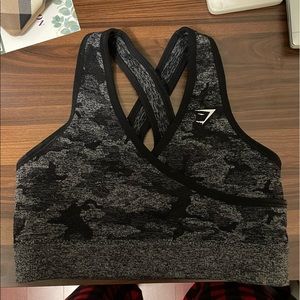 Gymshark Camo Seamless Bra Size Small
